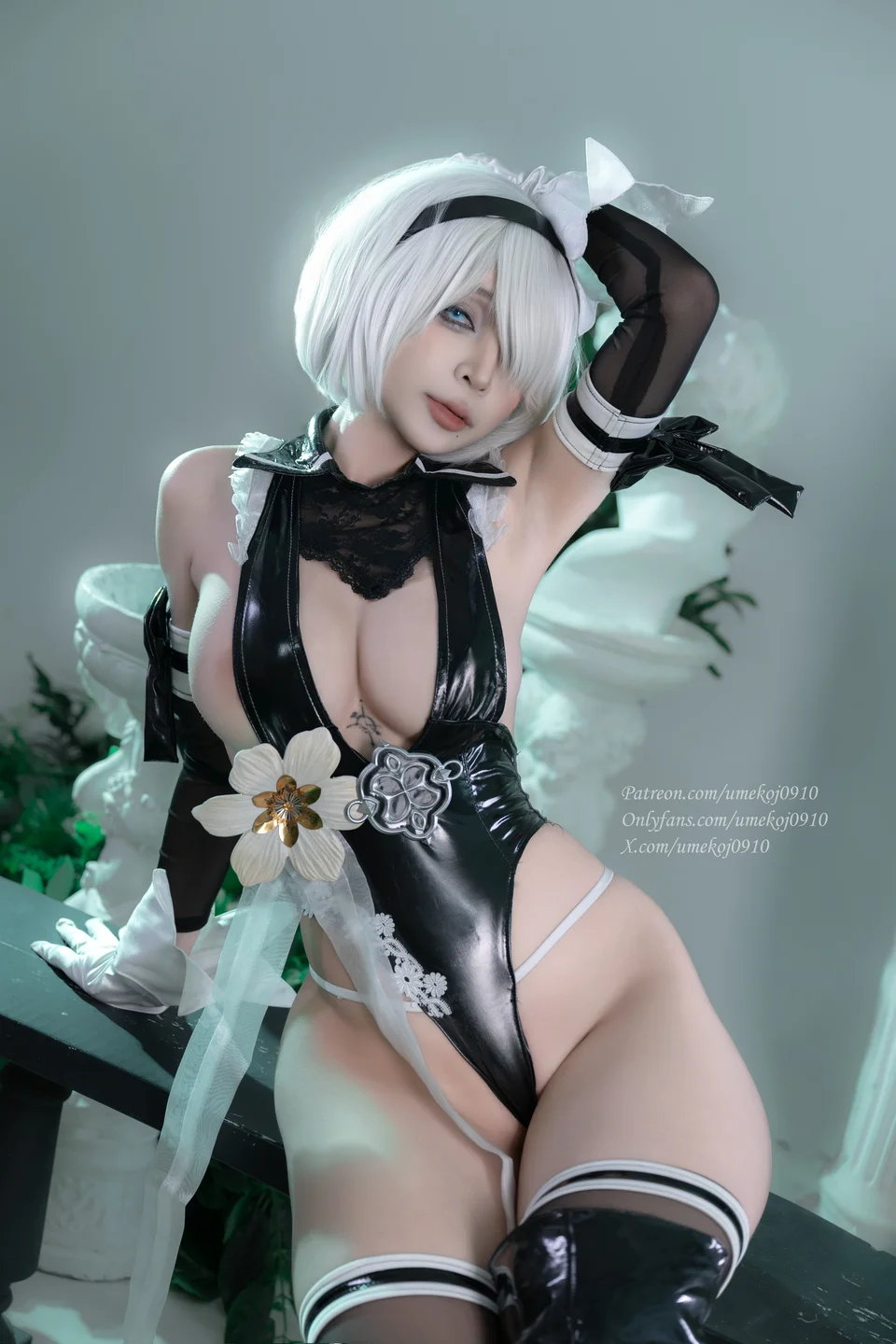 Umeko_J - Eve 2B Dress – Stellar Blade [107P,11V-2.05GB] tg@simisebaisi 【丝足阁】028.webp